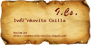 Ivánkovits Csilla névjegykártya